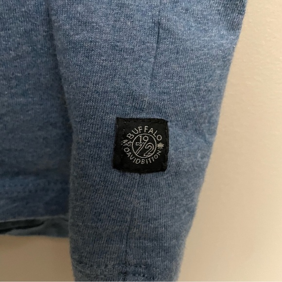 Buffalo David Bitton Heather Blue Crew Neck Tee Men’s XL - Picture 6 of 9